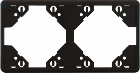 Горизонтальная двойная рамка, чёрная (50921 TPT)